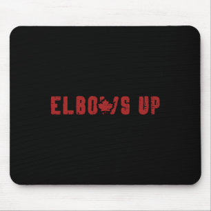 Kanadische Ellbogen hoch Hockey Kanada Ahornblatt Mousepad
