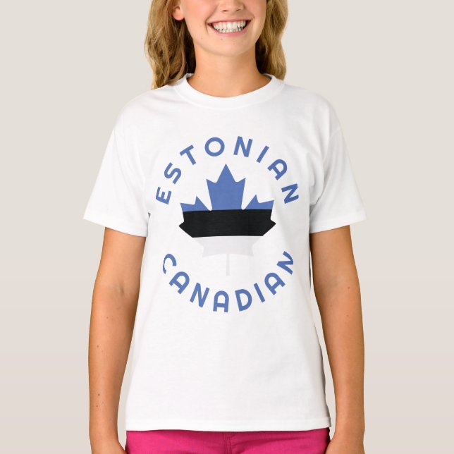 Kanadische Estnische Roots T-Shirt (Vorderseite)