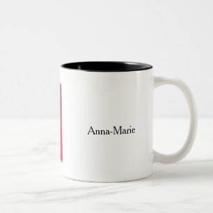 Kanadische Fahne-Tasse für Anna-Marie Zweifarbige Tasse
