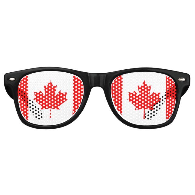 Kanadische Flag Party Shades Partybrille (Vorderseite)
