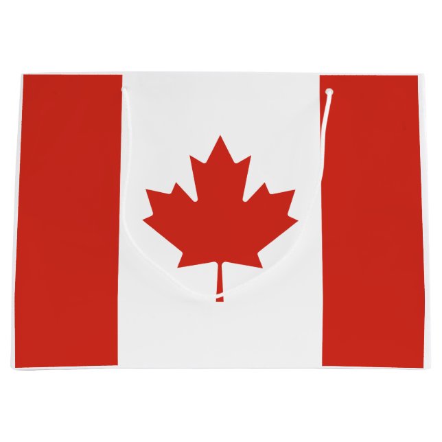 Kanadische Flagge (Ahornleaf) (Kanada) Große Geschenktüte (Vorderseite)