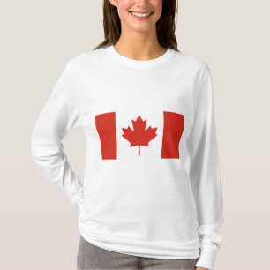 Kanadische Flagge (Ahornleaf) (Kanada) T-Shirt