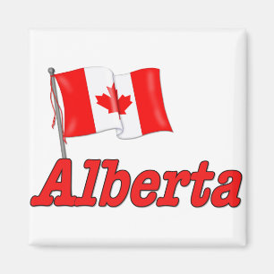 Kanadische Flagge - Alberta Magnet