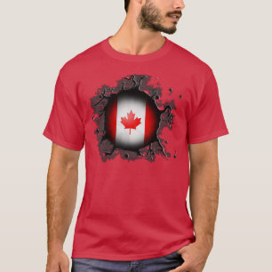 Kanadische Flagge am 1. Juli T-Shirt