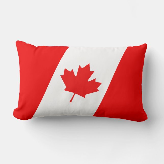 Kanadische Flagge Amerikas MoJo Pillow Lendenkissen (Vorderseite)