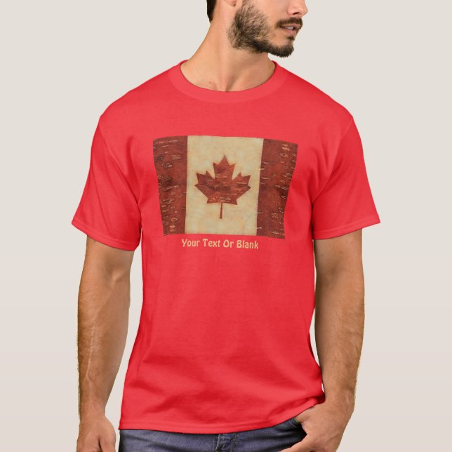 Kanadische Flagge an der Binnenbrauenbrücke T-Shirt (Vorderseite)