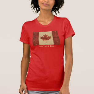 Kanadische Flagge an der Binnenbrauenbrücke T-Shirt