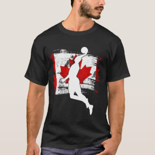 Kanadische Flagge Basketball-Kanadas, die lustiges T-Shirt
