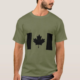 Kanadische Flagge: Blackout T-Shirt
