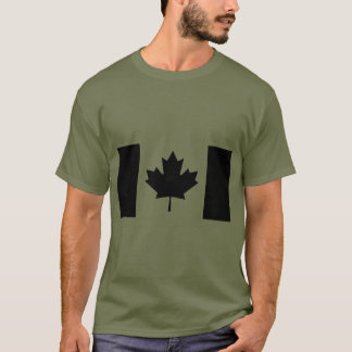 Kanadische Flagge: Blackout T-Shirt