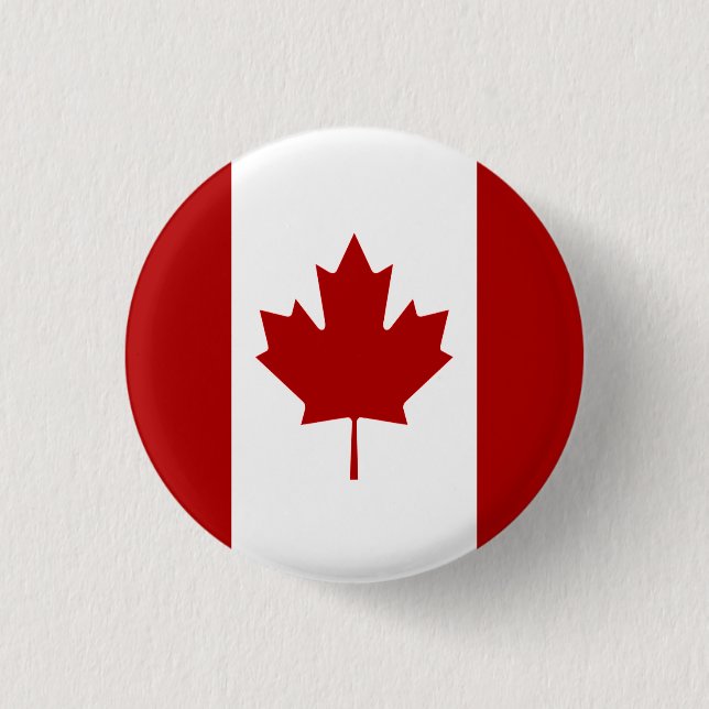 Kanadische Flagge, Flagge Kanadas Button (Vorderseite)