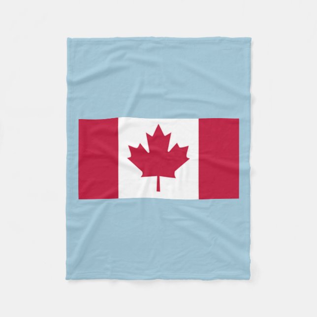 Kanadische Flagge Fleece Blanket (Vorderseite)