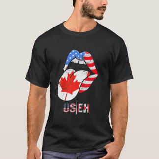 Kanadische Flagge Frauen Männer Kinder Ahornblatt  T-Shirt