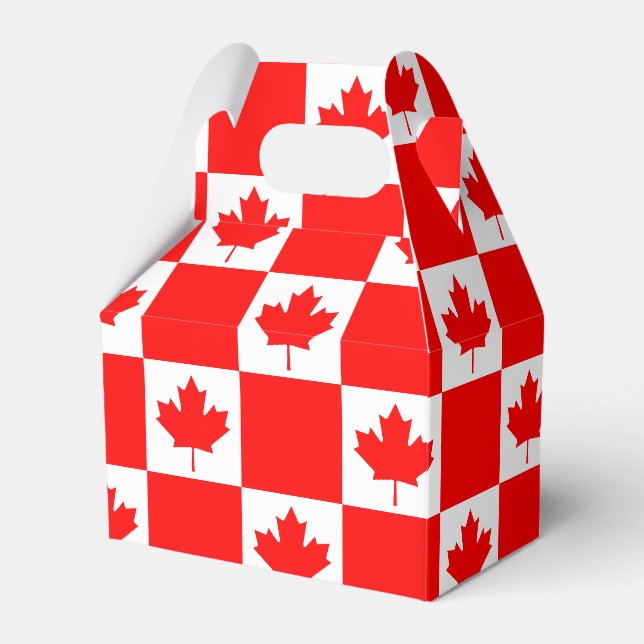 Kanadische Flagge Gefälligkeitsbox für kanadisches Geschenkschachtel (Vorderseite)