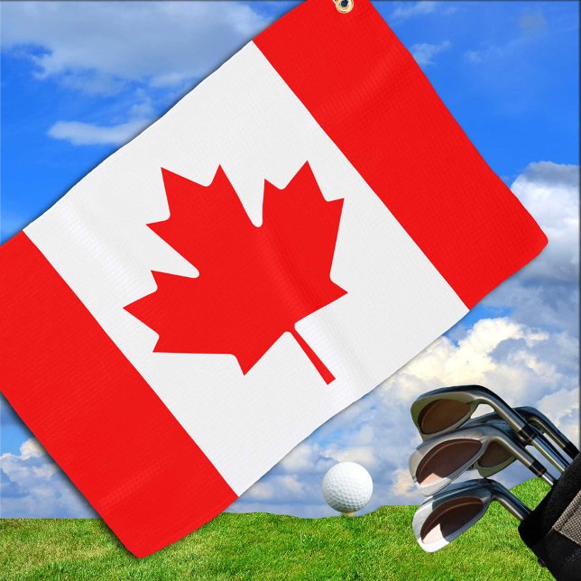 Kanadische Flagge & Golf Kanada / sport Ottawa Golfhandtuch (Von Creator hochgeladen)