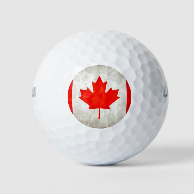 kanadische Flagge Golfball (Vorderseite)