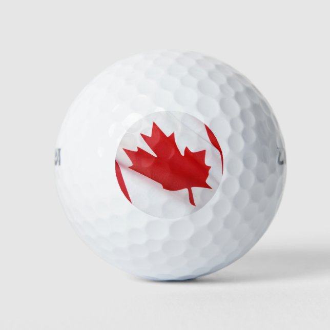 kanadische Flagge Golfball (Vorderseite)