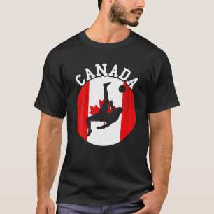 Kanadische Flagge Kanada Fußball-Team Kanadischer  T-Shirt