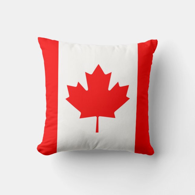Kanadische Flagge Kanada Roter Ahornblätterpilz Kissen (Vorderseite)