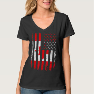 Kanadische Flagge Kanadische Roots Kanada Amerika T-Shirt