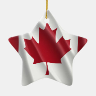KANADISCHE FLAGGE KERAMIK ORNAMENT