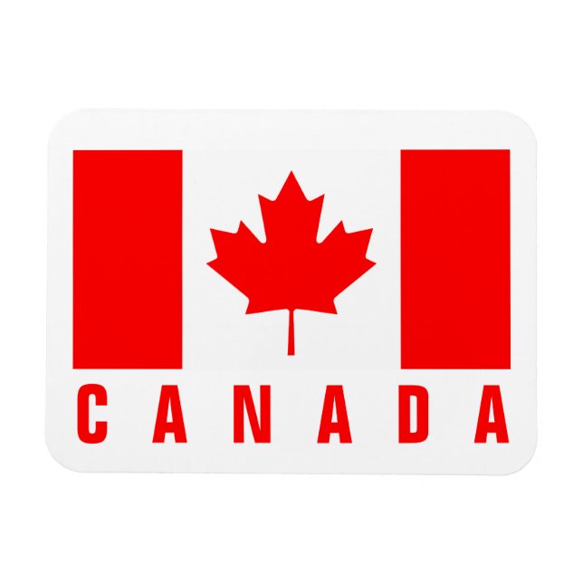 Kanadische Flagge - Kühlschrank in Kanada Magnet (Horizontal)