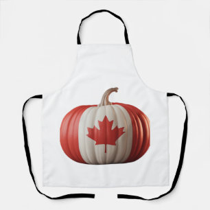 Kanadische Flagge Kürbis Ahornblatt Thanksgiving Ü Schürze
