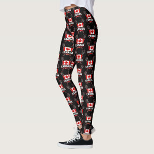 Kanadische Flagge Lacrosse LAX Leggins
