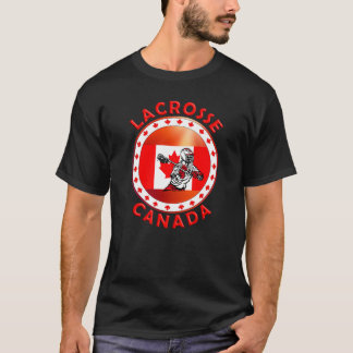 Kanadische Flagge Lacrosse T-Shirt