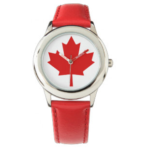 Kanadische Flagge Leuchtturm Route Red Watch Armbanduhr