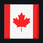 Kanadische Flagge Magnet<br><div class="desc">Anpassbare World Flag Produkte - Bitte fühlen Sie sich frei,  Ihren eigenen Text hinzuzufügen.</div>