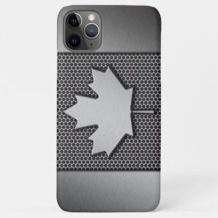 Kanadische Flagge mit gebürstetem Metall Case-Mate iPhone Hülle
