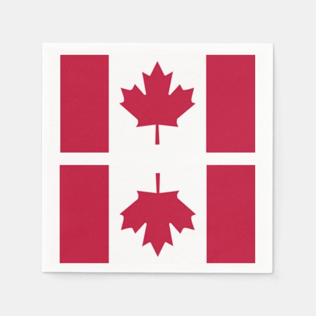 Kanadische Flagge Napkin Serviette (Vorderseite)