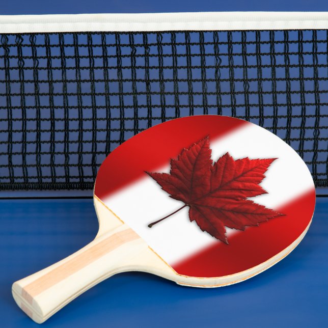 Kanadische Flagge Ping Pong Paddles Personalisiert Tischtennis Schläger (InSitu)