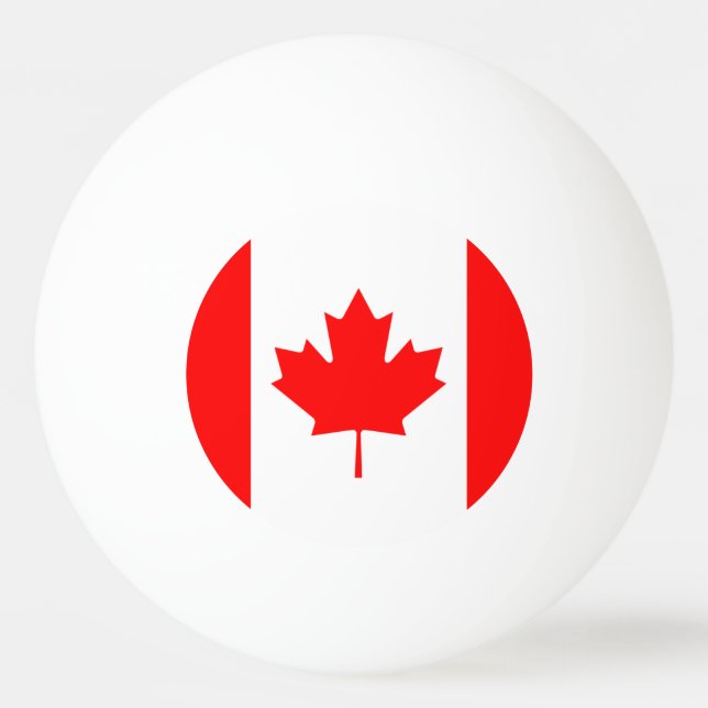 Kanadische Flagge Pong Ball Tischtennisball (Vorderseite)