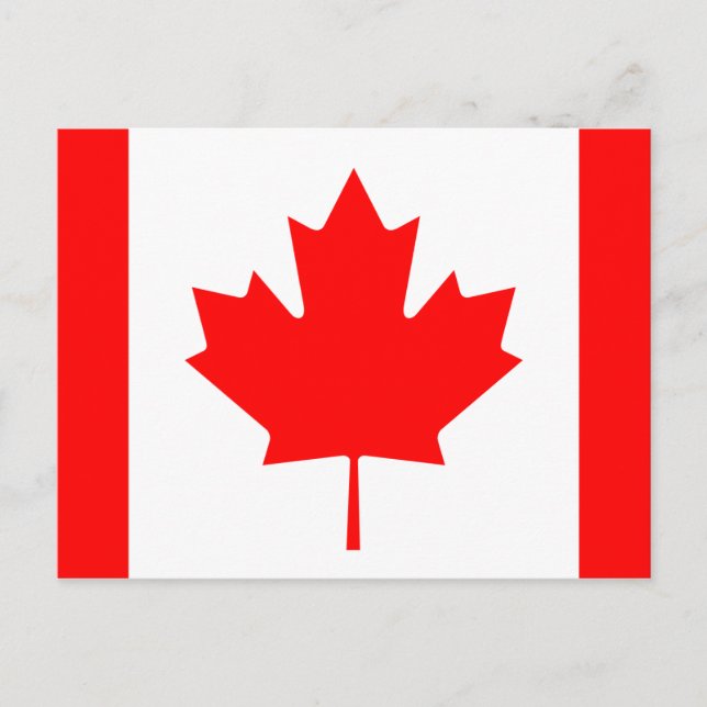 kanadische Flagge Postkarte (Vorderseite)