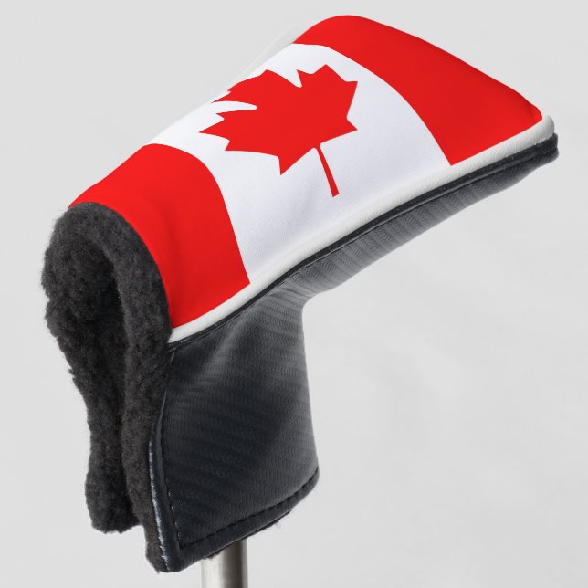 Kanadische Flagge Red Maple Leaf Golfer Golf Headcover (3/4 Vorderseite)
