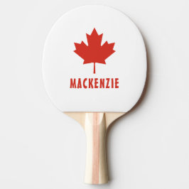 Kanadische Flagge Red Maple Leaf Kanada Tag Name T Tischtennis Schläger