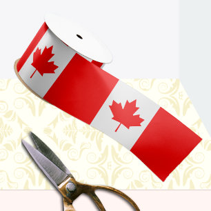 Kanadische Flagge Ribbon, patriotisch, Kanada Satinband