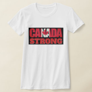Kanadische Flagge stark T-Shirt