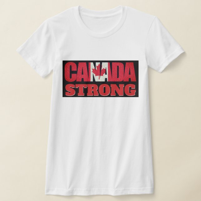 Kanadische Flagge stark T-Shirt (Ablage )