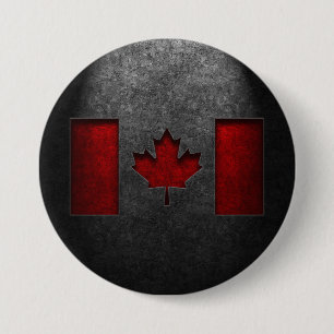 Kanadische Flagge Steinstruktur Button