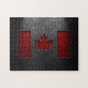 Kanadische Flagge Stone Textur
