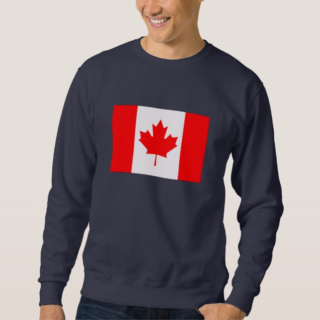 Kanadische Flagge Sweatshirt (Vorderseite)