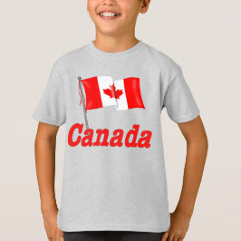 Kanadische Flagge und kanadischer Text T-Shirt