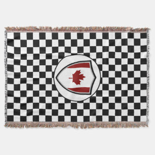 Kanadische Flagge wirft Decke