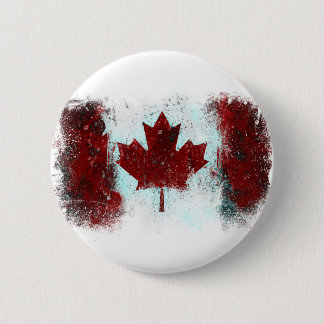 Kanadische Flaggen-Graffiti Button