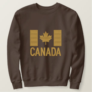 Kanadische Flaggenstickerei CANADA Besticktes Sweatshirt