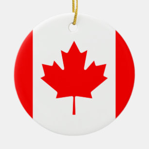Kanadische Flaggenverzierung Keramik Ornament