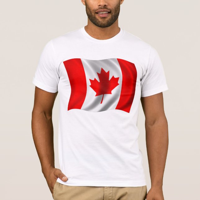 Kanadische Flaggenwinde T-Shirt (Vorderseite)